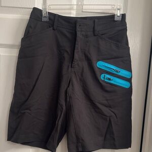 Lululemon Athletica Charcoal Shorts with Blue Lining